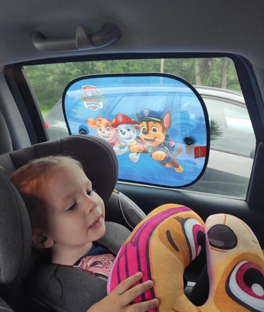 Paw Patrol solskjerm til bil 2-pk