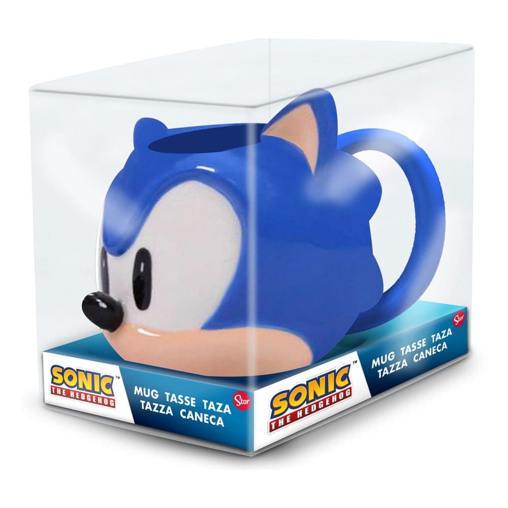 Sonic The Hedgehog - Porselenskrus 3D 385 ml