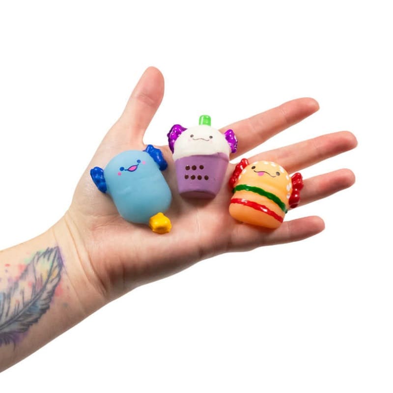 Mini Squishy Axolotl Mochi 12-pk