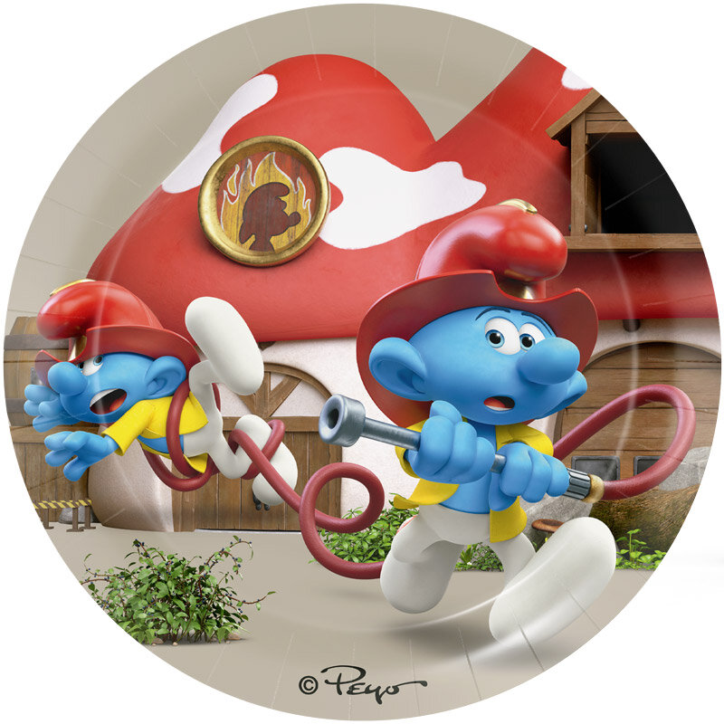 Smurfene - Tallerkener 8 stk.