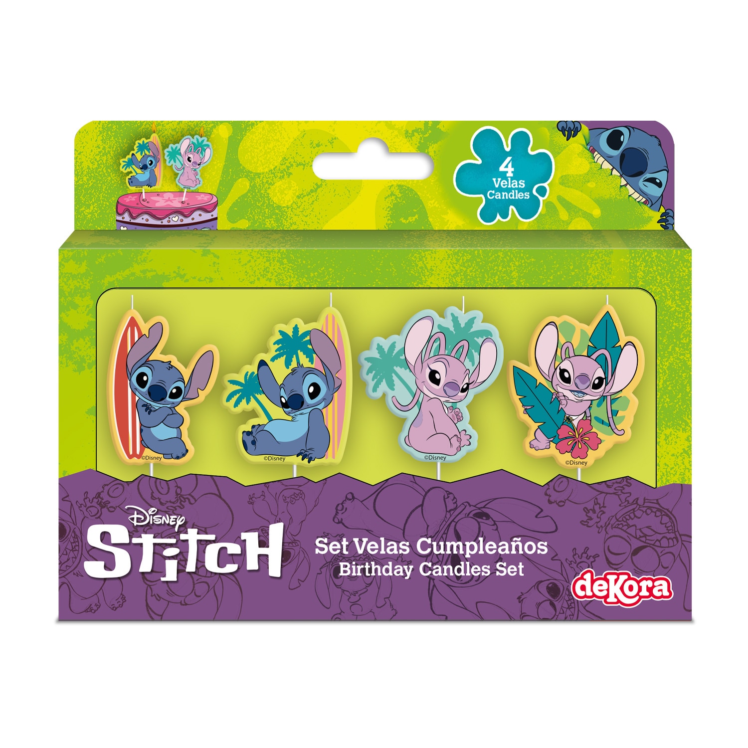 Lilo & Stitch - Kakelys 4 stk.