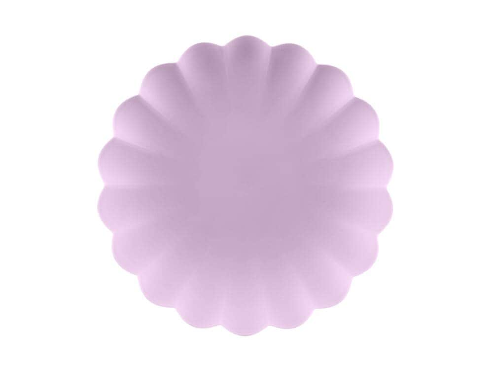 Plasttallerkener, Pastellilla 22 cm 4 stk.