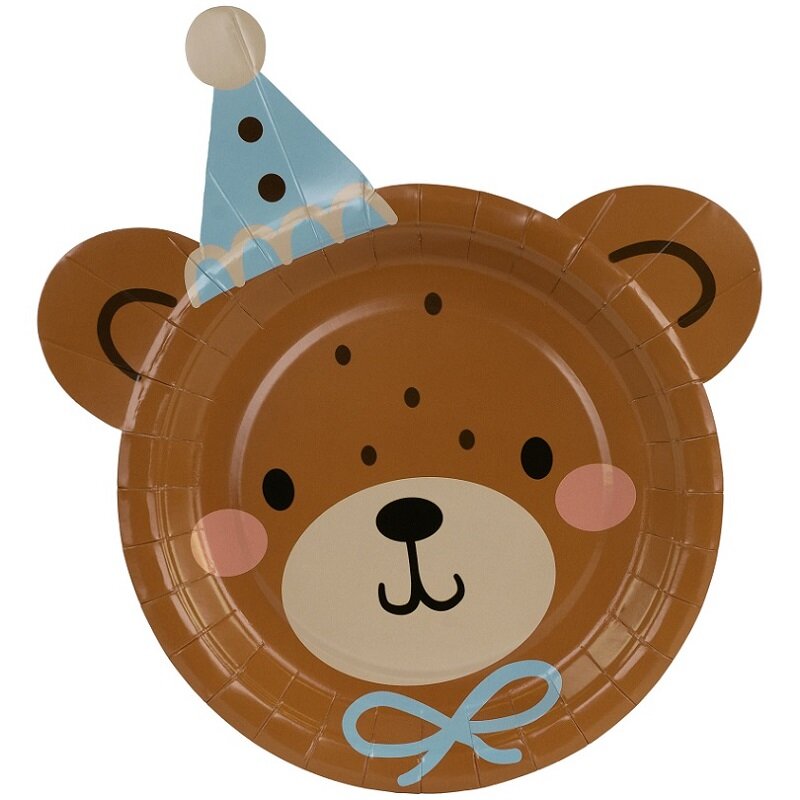 Teddy Bear - Tallerkener Teddybjørnansikt 6 stk.