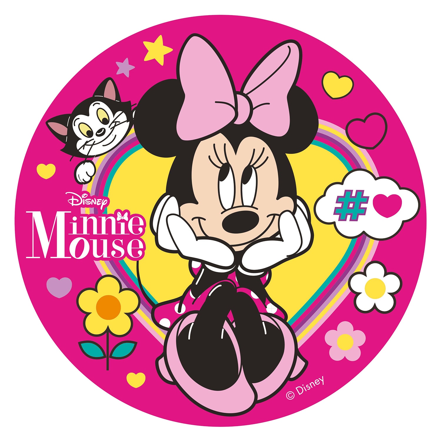 Kakebilde Minnie Mus - Oblat 20 cm (B)