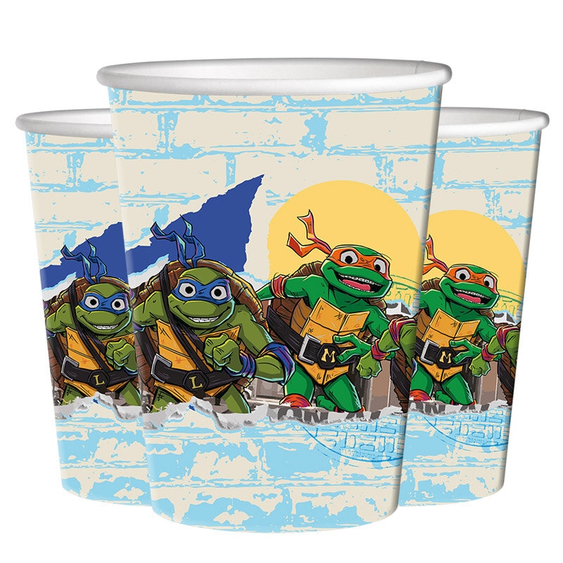 Turtles - Pappkopper 8 stk.
