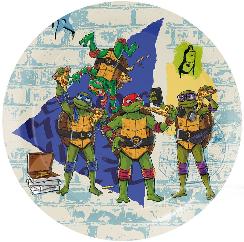 Turtles - Tallerkener 8 stk.