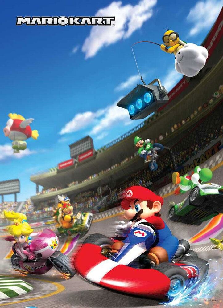 Super Mario Bros, Puslespill Mario Kart Race 1000 brikker