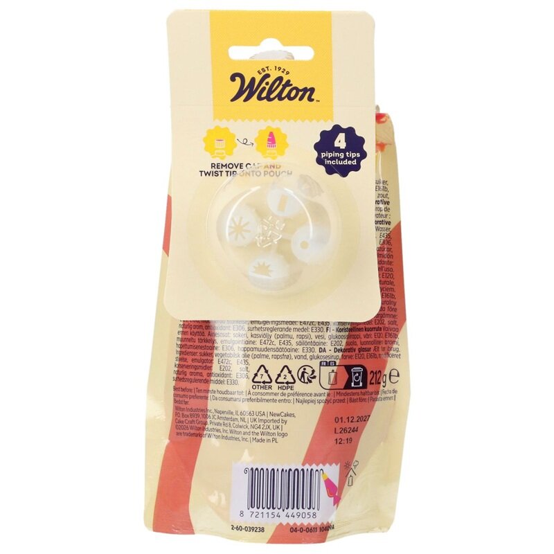 Wilton Rød Glasur 212 gram