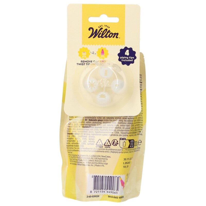 Wilton Gul Glasur 212 gram