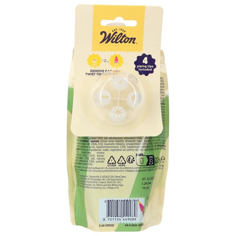 Wilton Grønn Glasur 212 gram