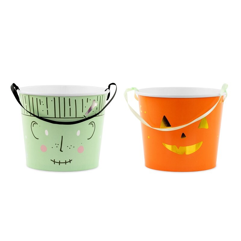 Halloween Godteribøtte i papp 2-pk