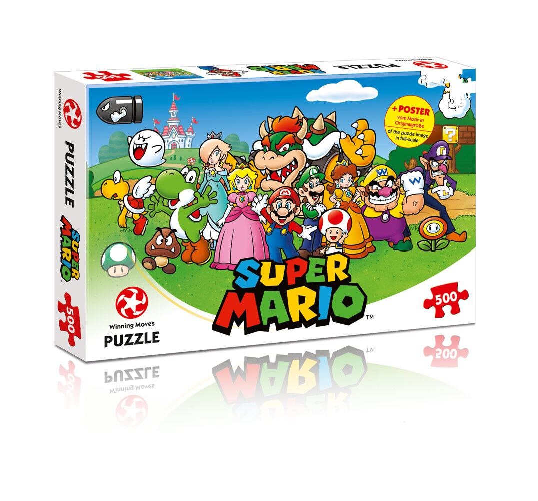 Super Mario Bros - Puslespill Mario with Friends 500 brikker