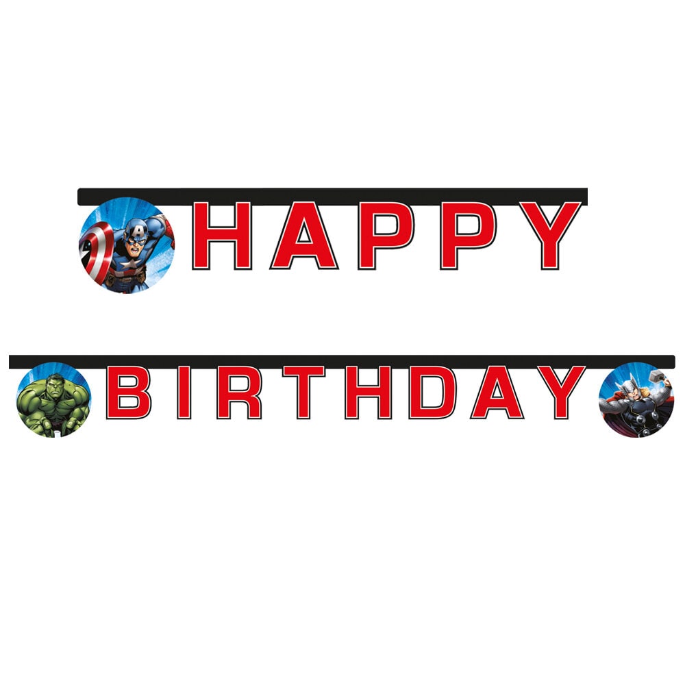 Avengers Girlander Happy Birthday
