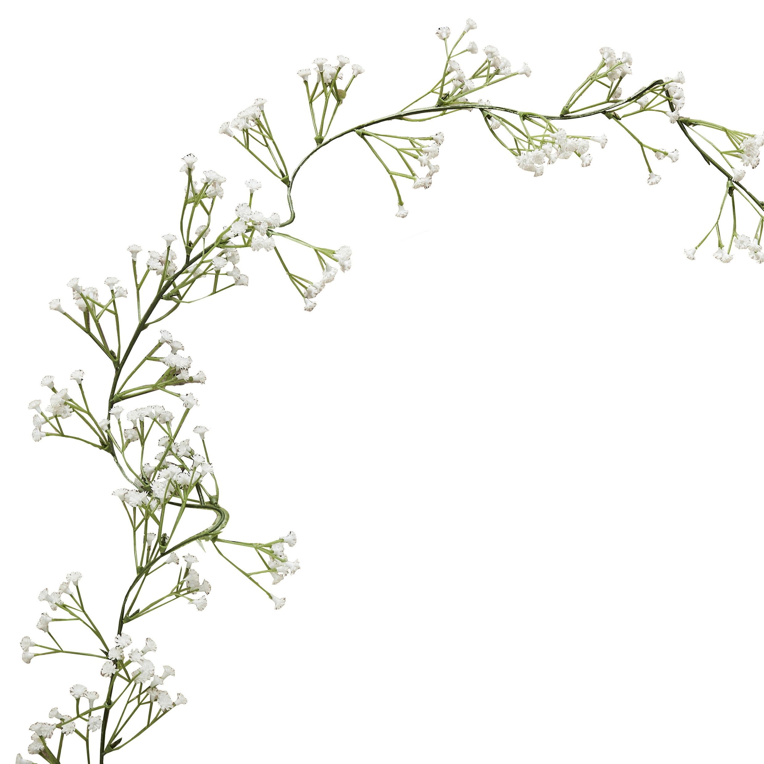 Blomsterkrans, Hvitt brudeslør 180 cm