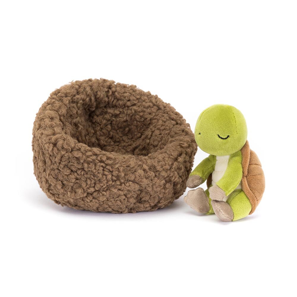 Jellycat - Skilpadde i rede 13 cm