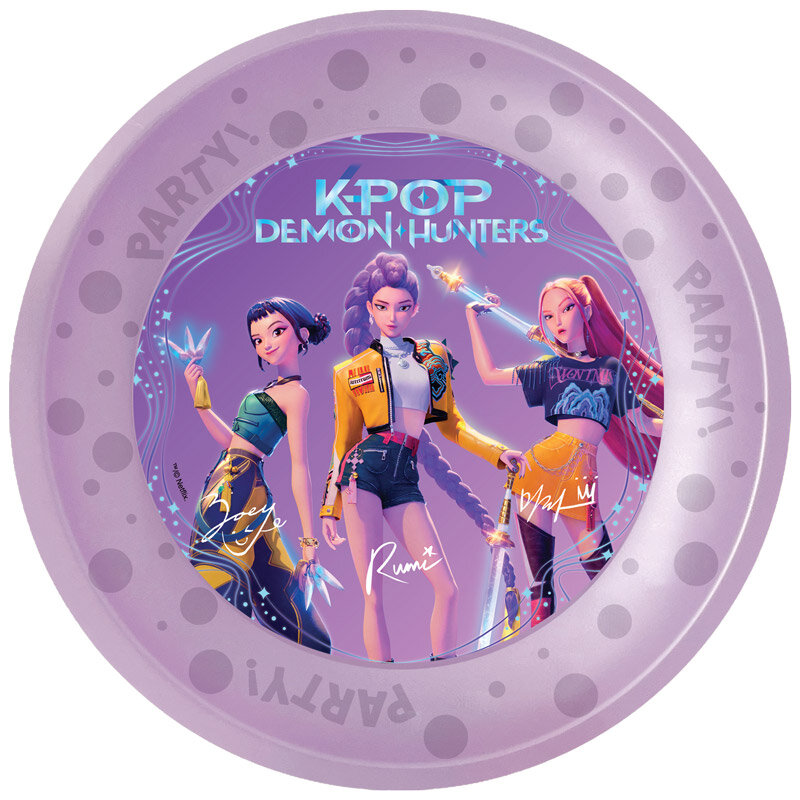 K-Pop Tallerkener av plast 21 cm 4 stk.