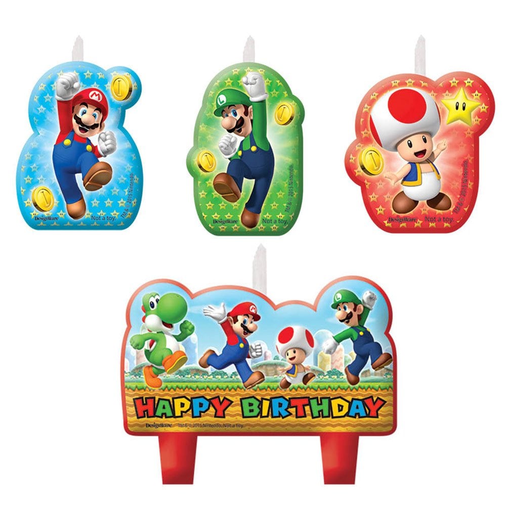 Super Mario - Kakelys 4 stk.