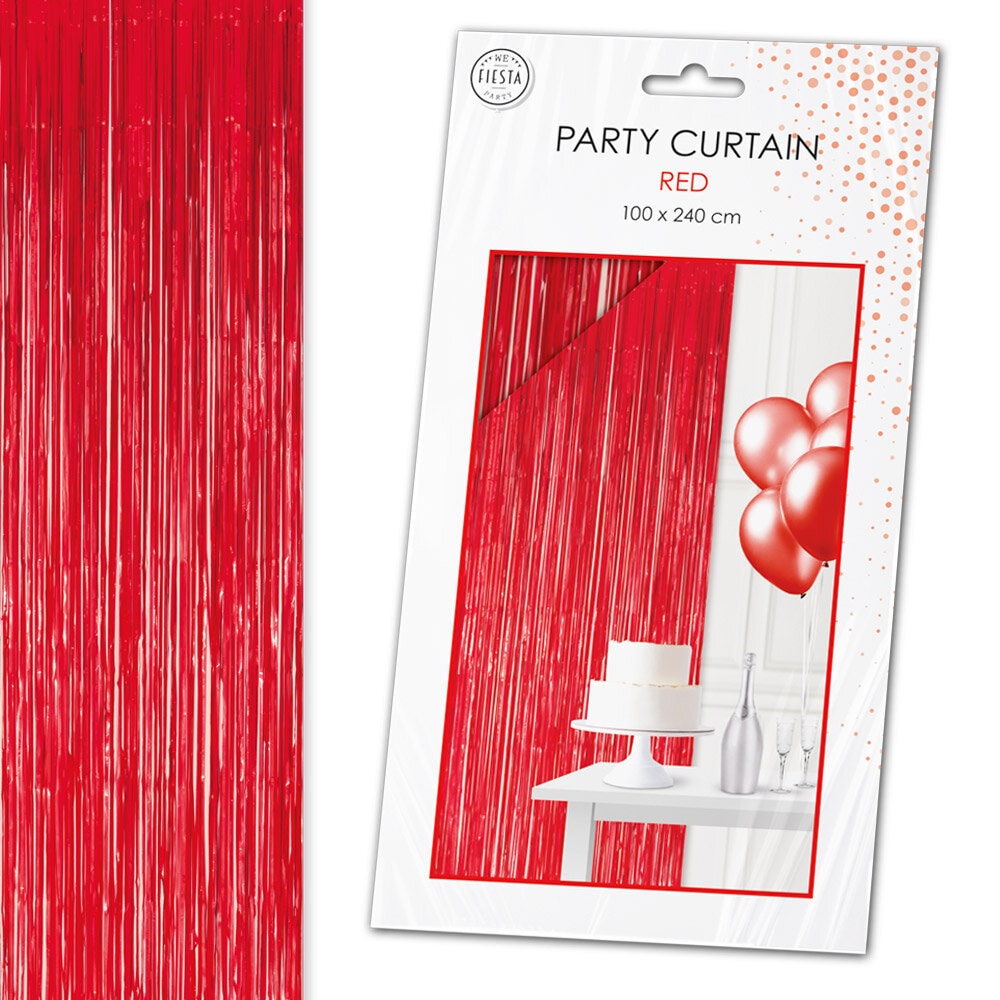 Backdrop Frynsegardin Rødt 100 x 240 cm