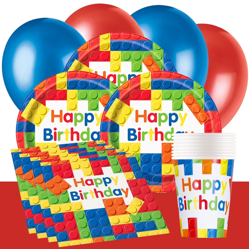 Byggeklosser Bursdagspakke 8-16 personer