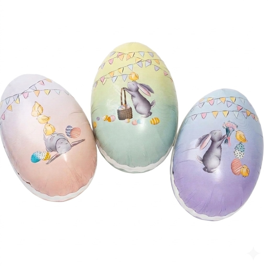 Påskeegg i pastellfarger 15 cm