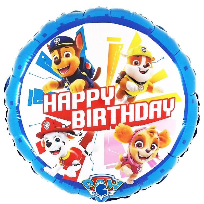Paw Patrol - Folieballong Happy Birthday 46 cm