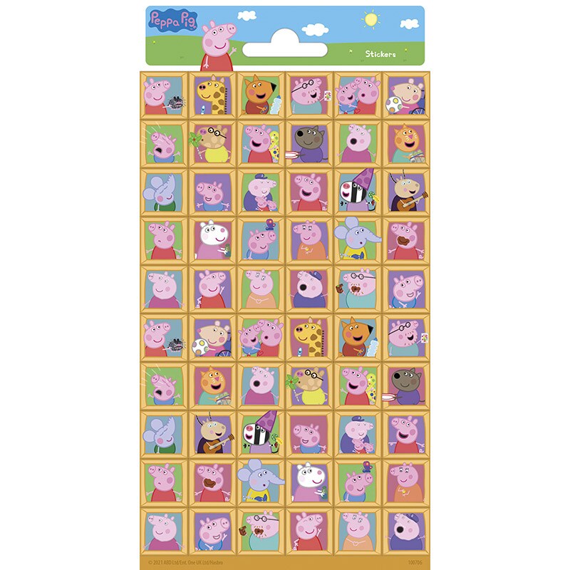 Peppa Gris - Klistremerker 60 stk.