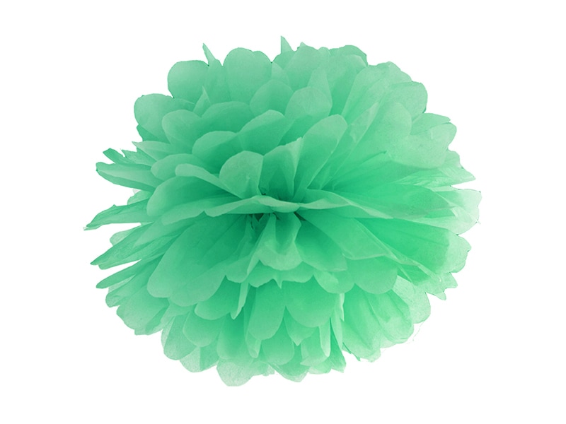 Pom pom ball i mintgrønn farge 35 cm