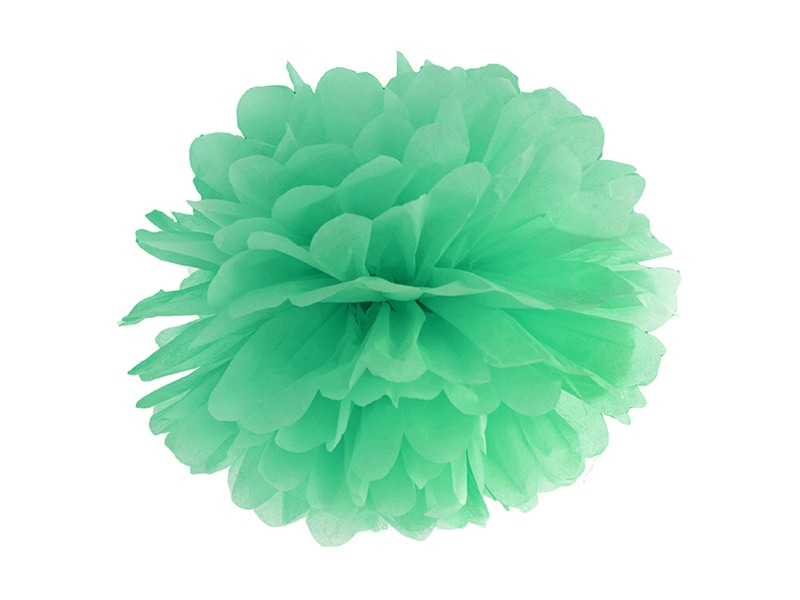 Pom pom ball i mintgrønn farge 35 cm