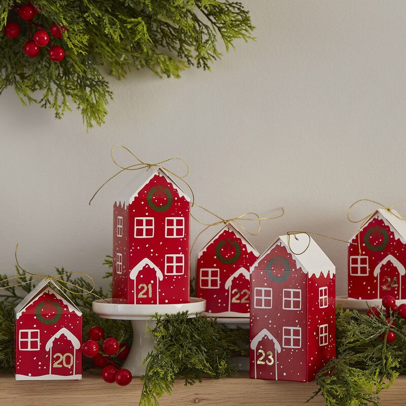 DIY Adventskalender, Røde papphus