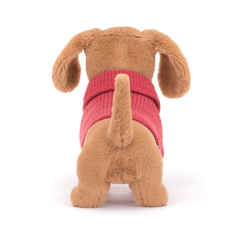 Jellycat - Dachs med rosa genser 16 cm