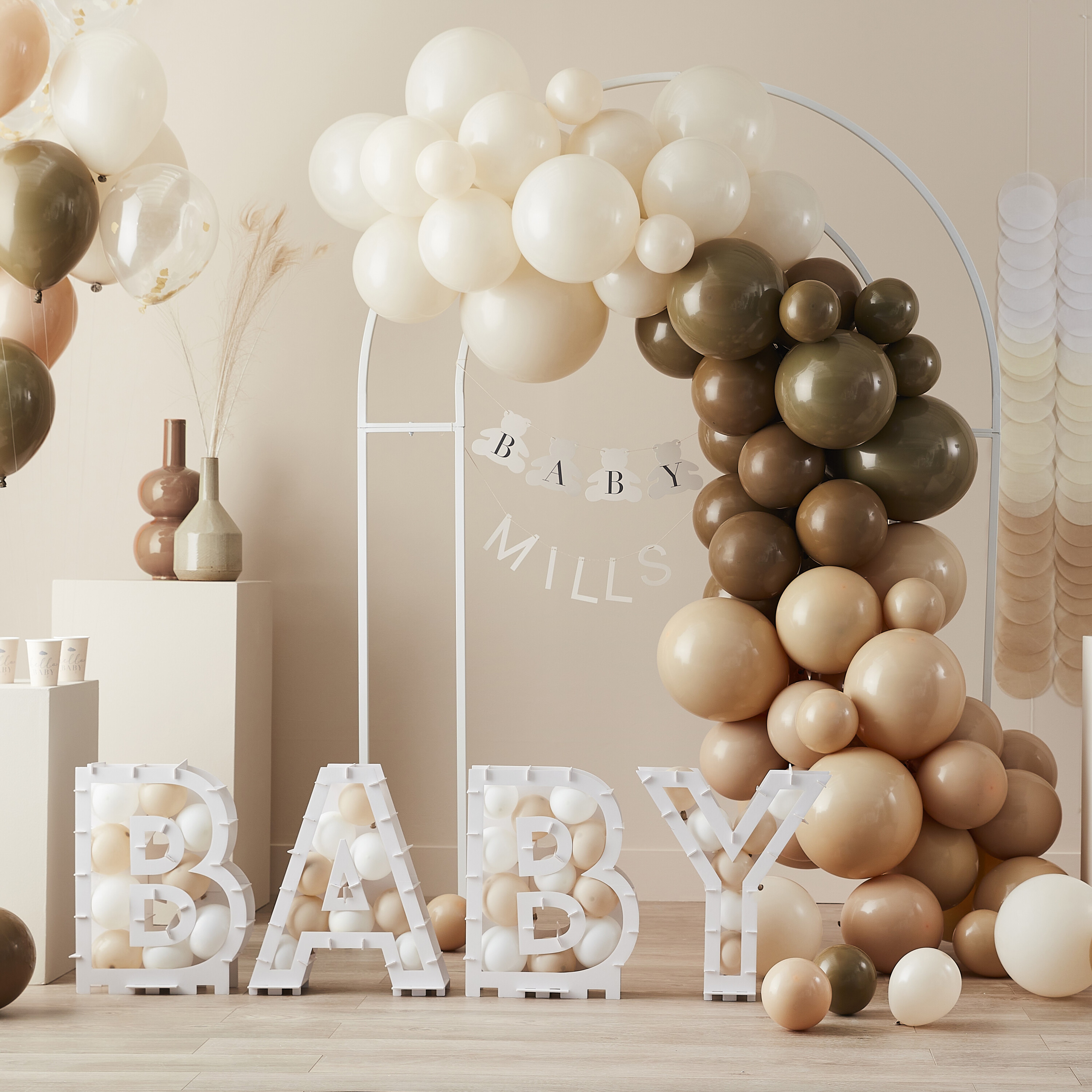 Teddy Bear Babyshower, Baby-Girlander med bamser