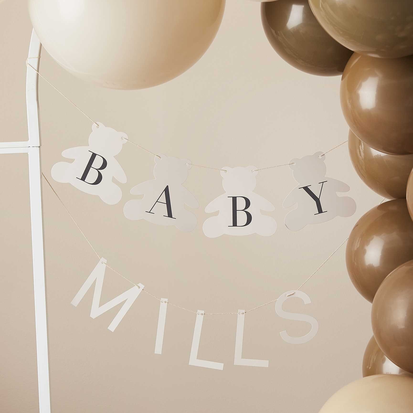 Teddy Bear Babyshower, Baby-Girlander med bamser