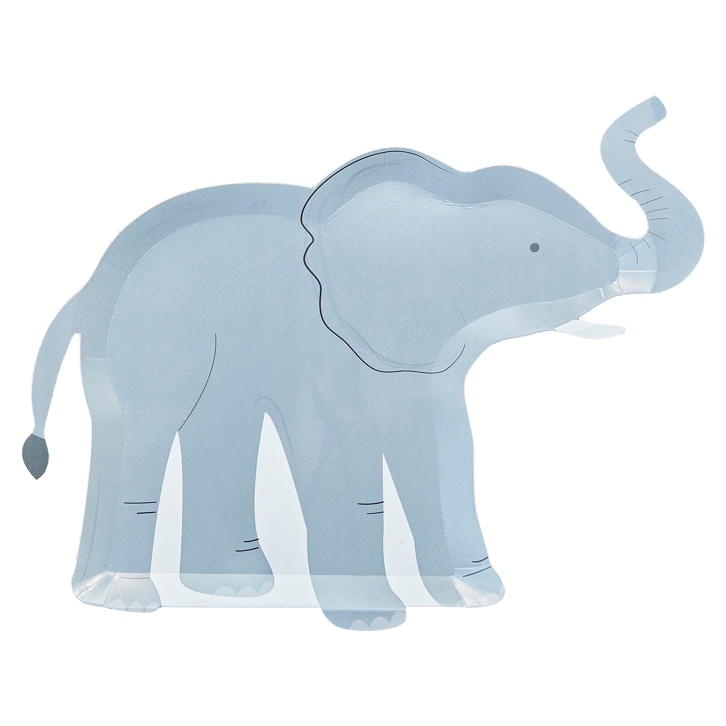 Let´s Go Wild Tallerkener, Elefant 8-stk