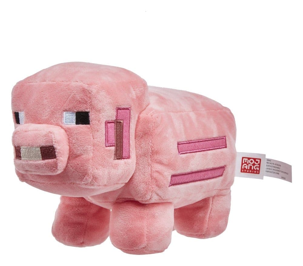 Minecraft Kosedyr Rosa Gris 20 cm
