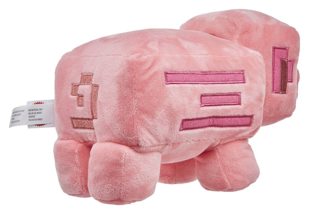 Minecraft Kosedyr Rosa Gris 20 cm
