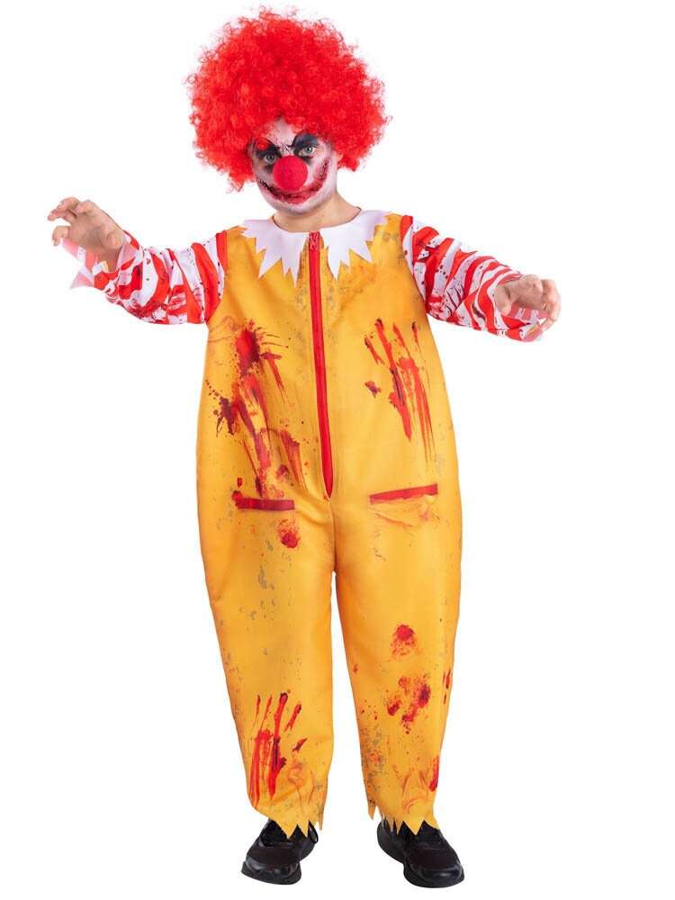 Zombie Clown Kostyme 7-9 år