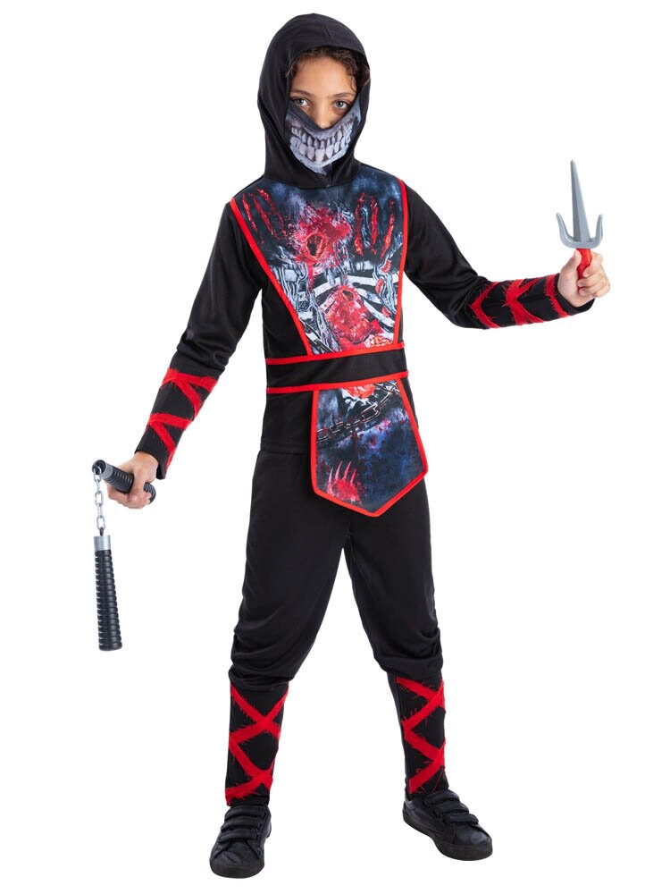 Zombie Ninja Kostyme 4-6 år