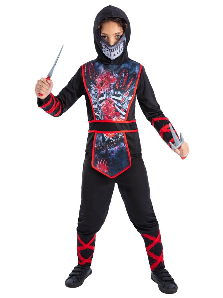 Zombie Ninja Kostyme 4-6 år